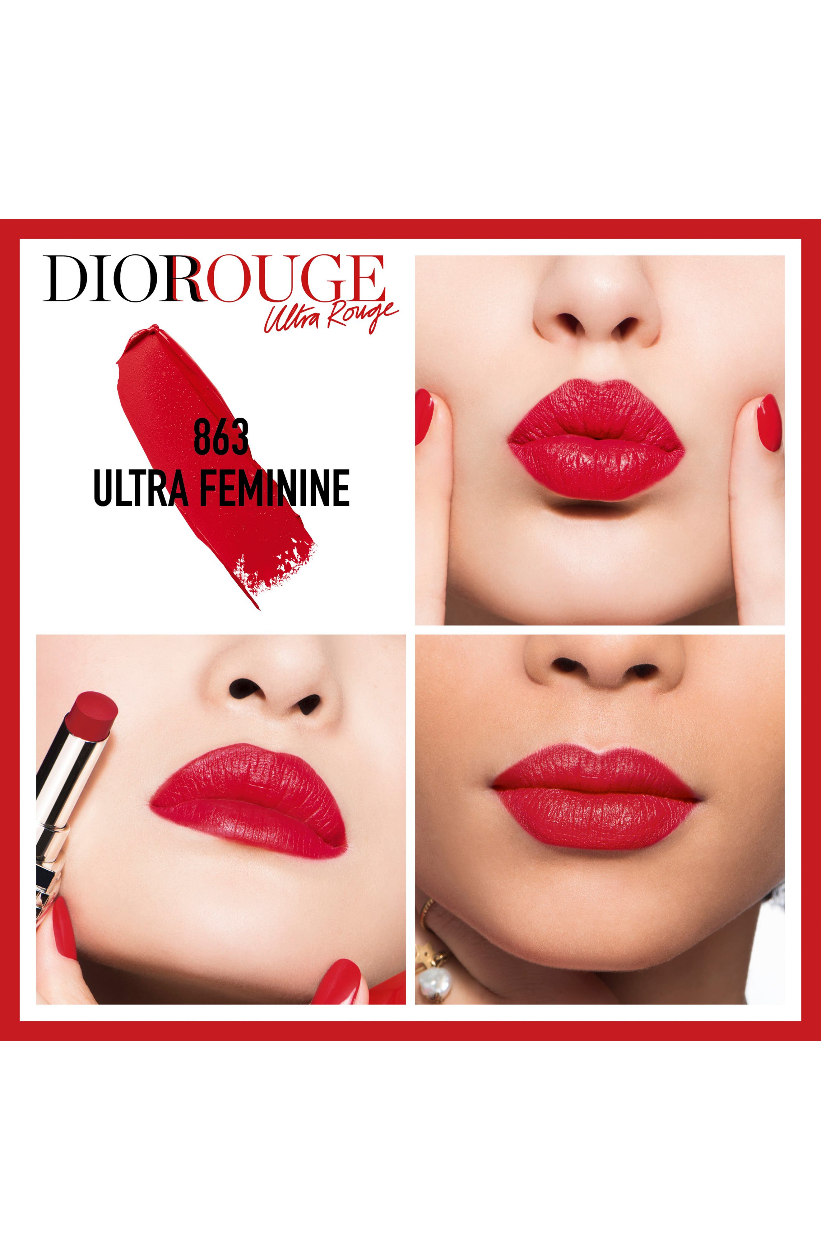 dior ultra rouge lipstick 863 ultra feminine