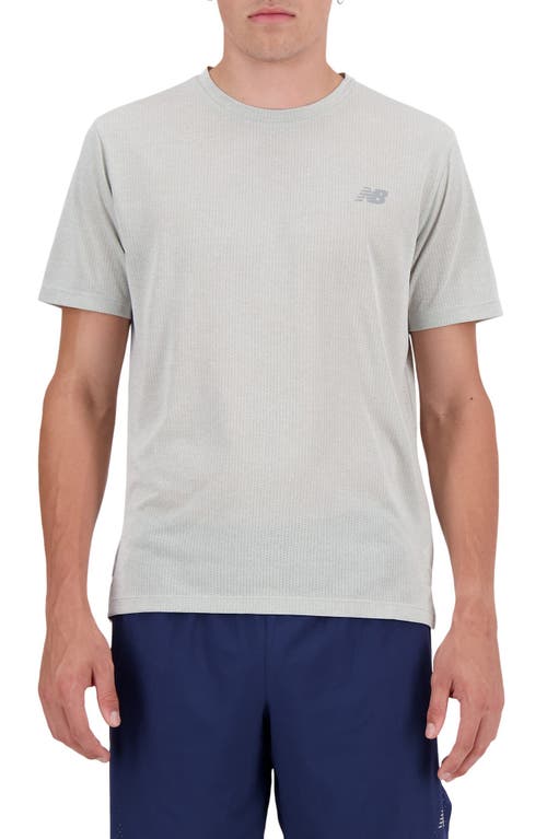 New Balance T-shirt Athletics Cotton Grigio In Athletic Grey