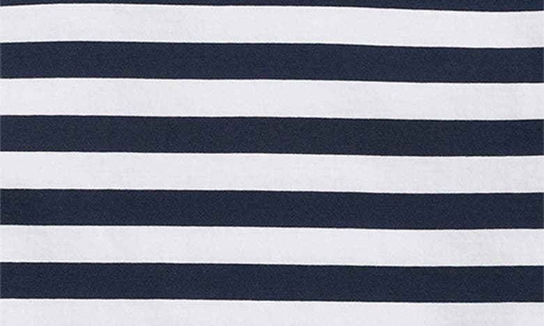 Shop Brooks Brothers Stripe Short Sleeve T-shirt In Navy