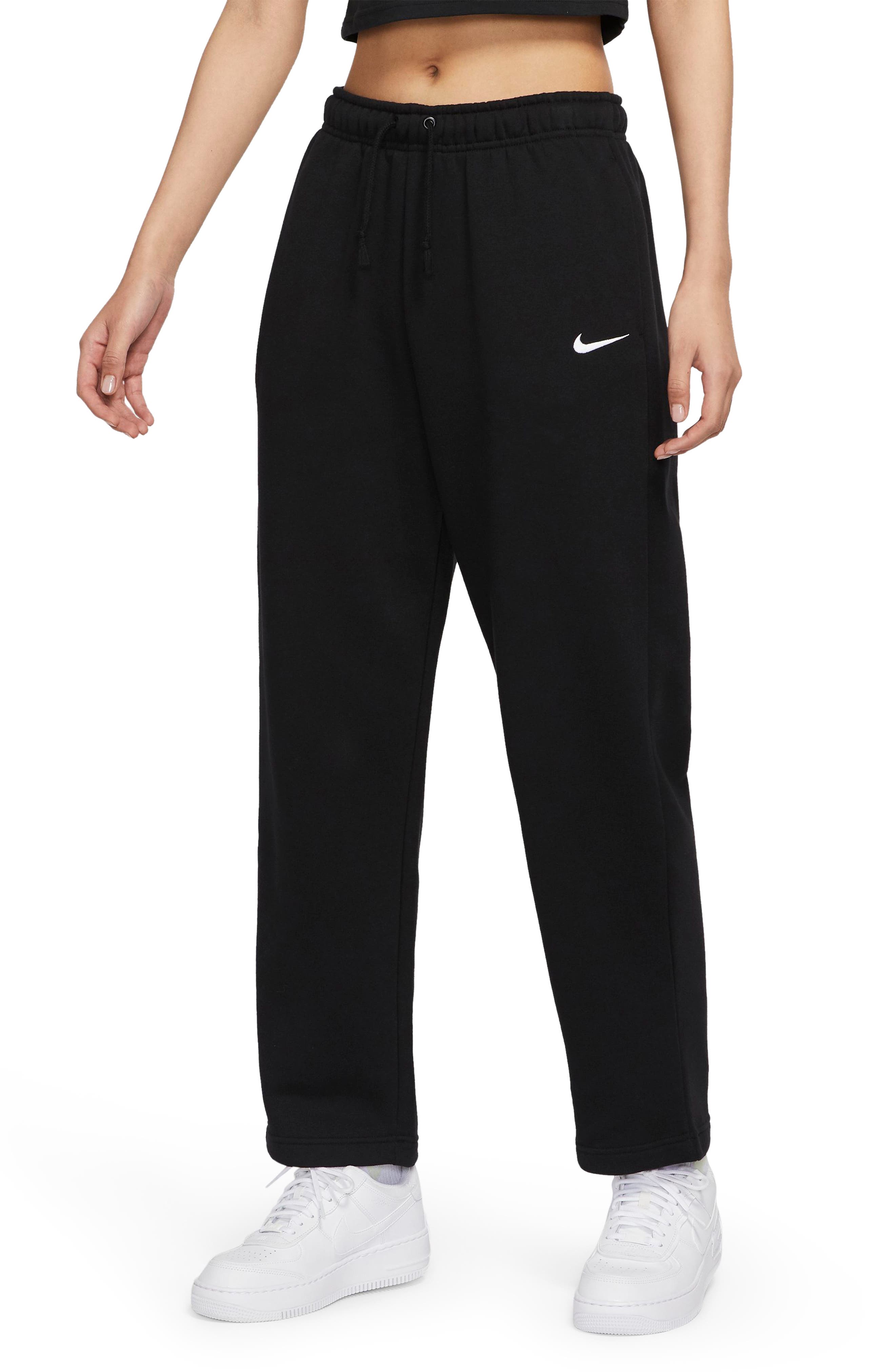 nike womens open hem sweatpants