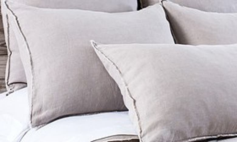 Shop Pom Pom At Home 'blair' Linen Duvet Cover In Taupe