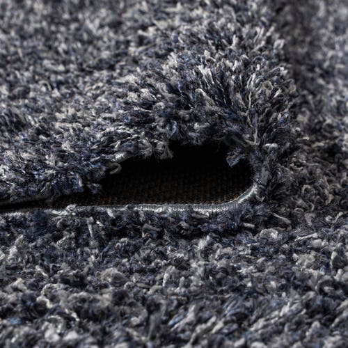 Jonathan Y Mercer Shag Plush Area Rug In Denim Blue