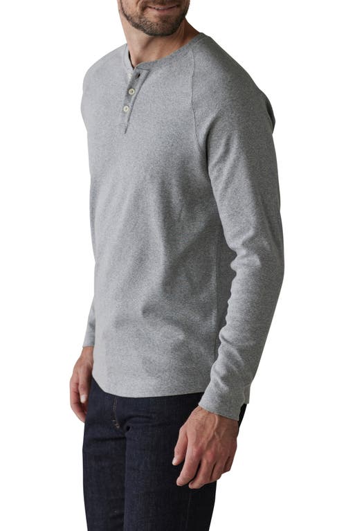 Shop The Normal Brand Puremeso Everyday Henley In Athletic Grey