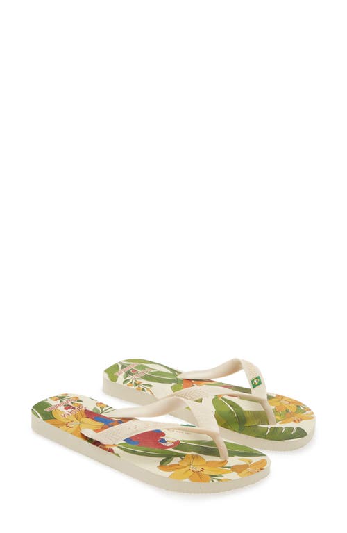 HAVAIANAS HAVAIANAS X FARM RIO PARROT FLORAL FLIP FLOP 