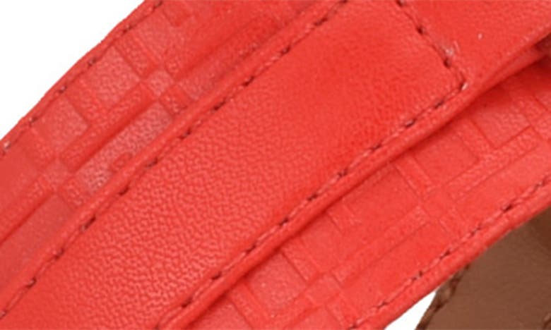 Shop Tommy Hilfiger Logo Hardware T-strap Sandal In Red