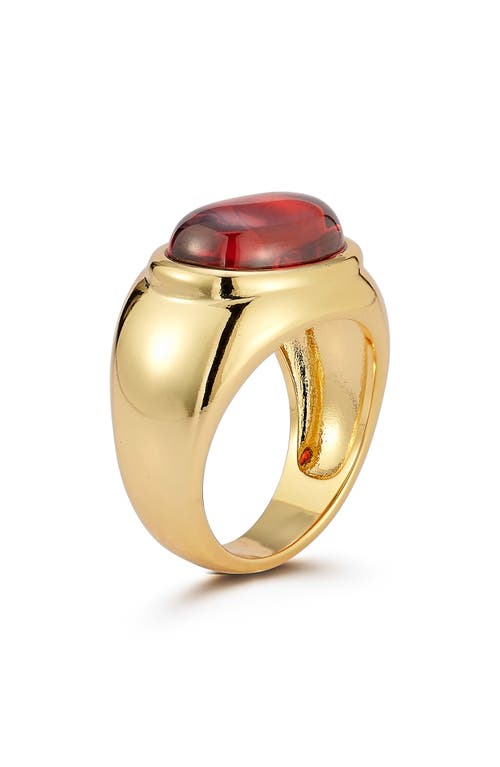 Chloe & Madison Chloe And Madison Cz Stone Ring In Gold