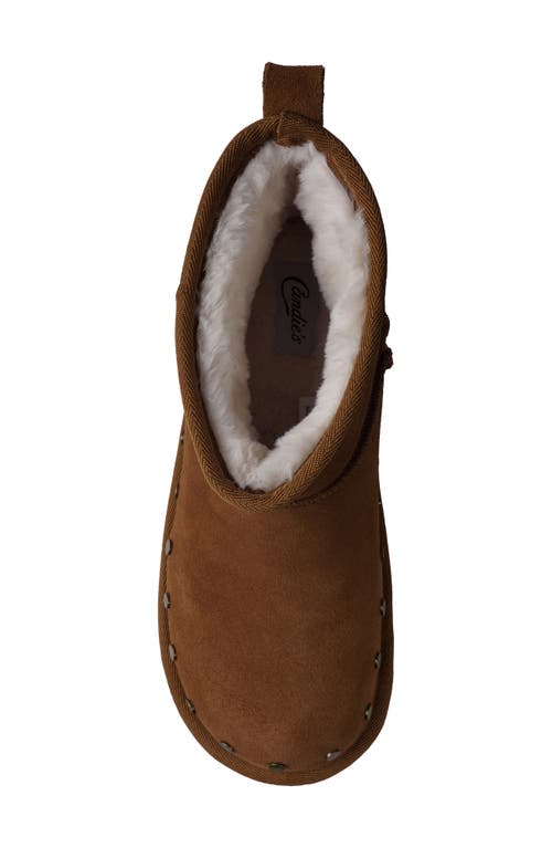 Candies Candie's Shye Faux Fur Platform Bootie In Tan Suede