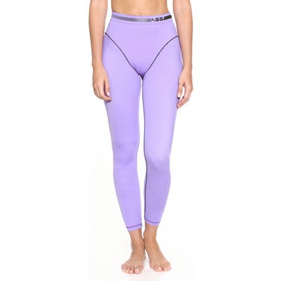 Adam Selman Sport French Cut Leggings, Purple