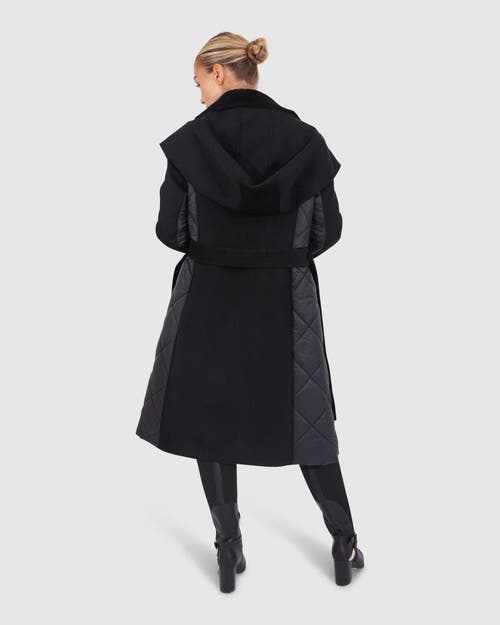 Belle & Bloom Walk Me Home Convertible Coat In Black