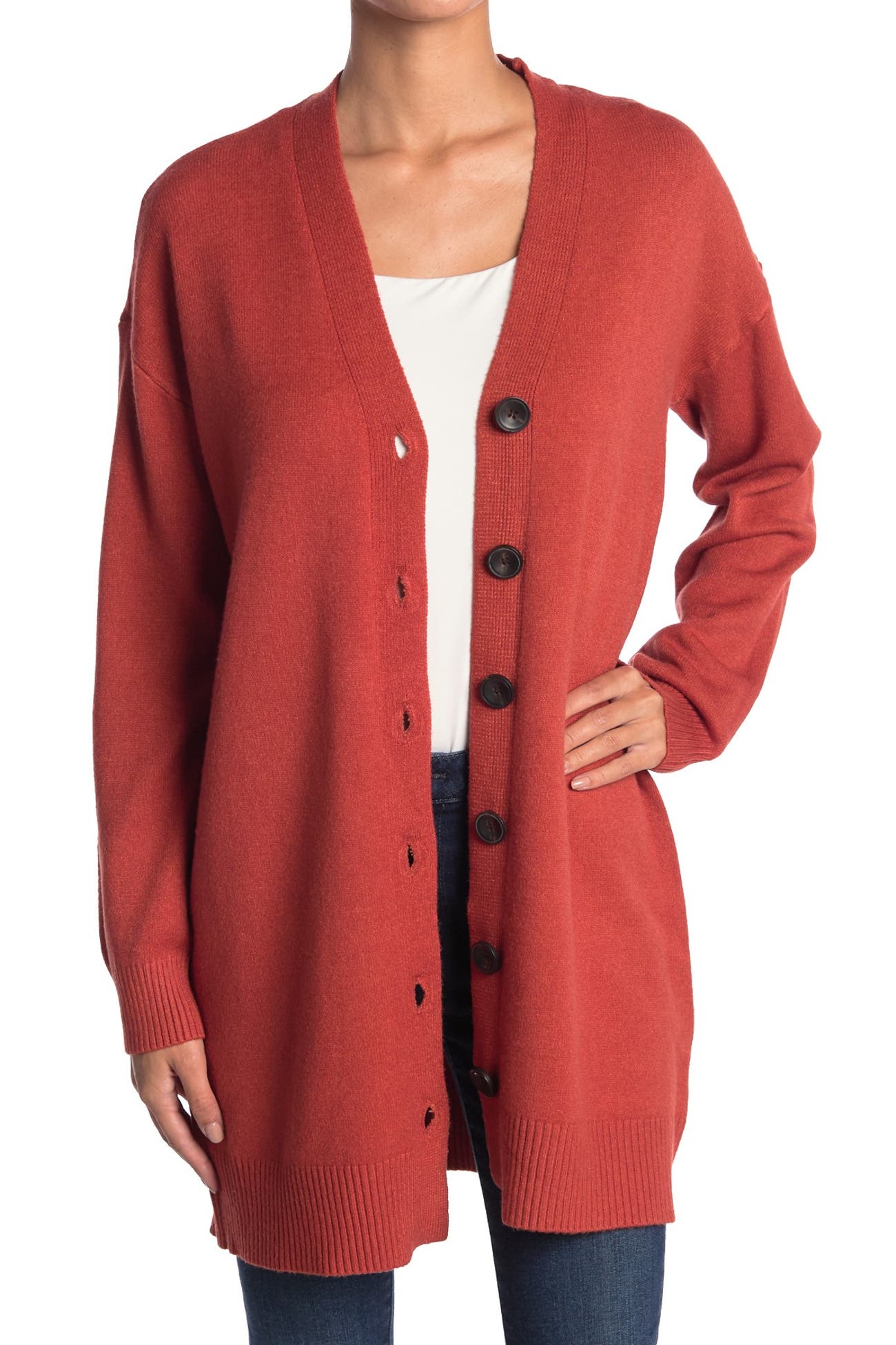 Cyrus VNeck Button Front Cardigan Nordstrom Rack