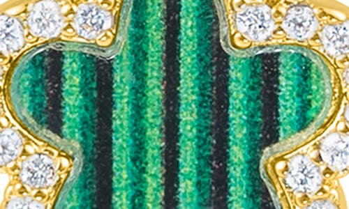 Adornia Clover Drop Earrings In Green