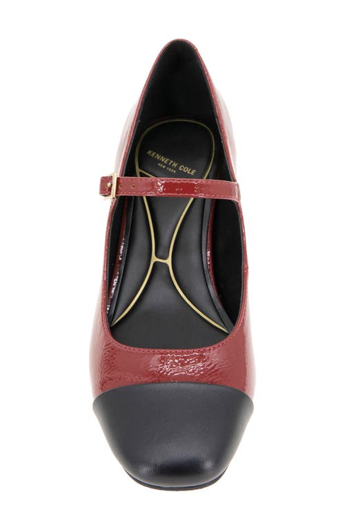 Shop Kenneth Cole Alec Mary Jane Pump In Rio Red/black Patent