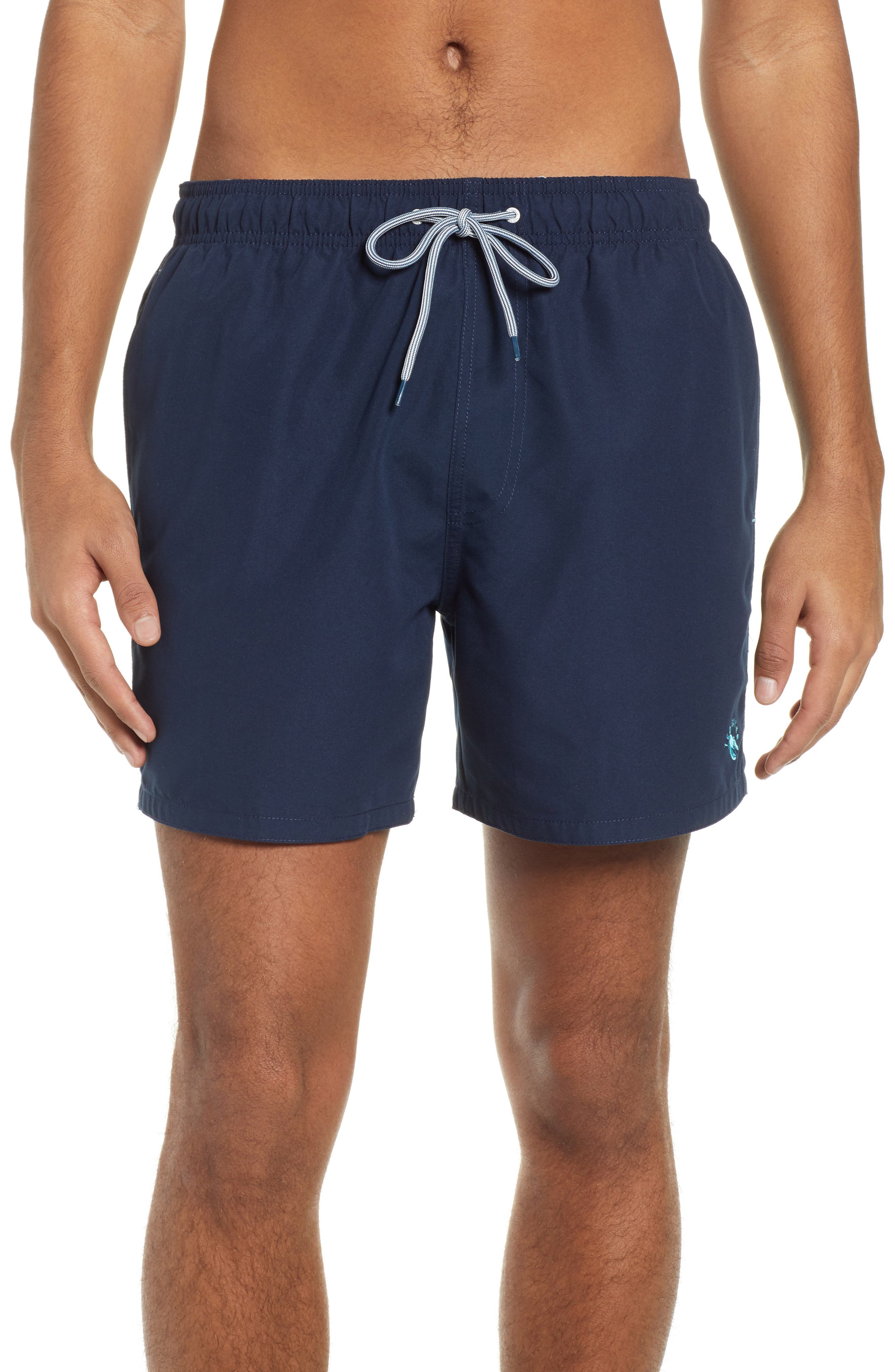 Ted Baker London Plankton Slim Fit Swim Trunks, Blue