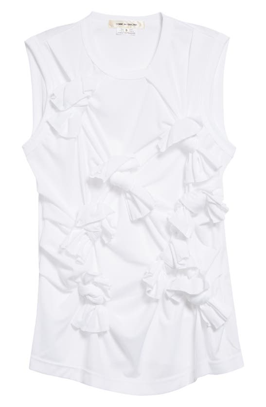 Comme Des Garçons Smooth Bow Front Tank In White