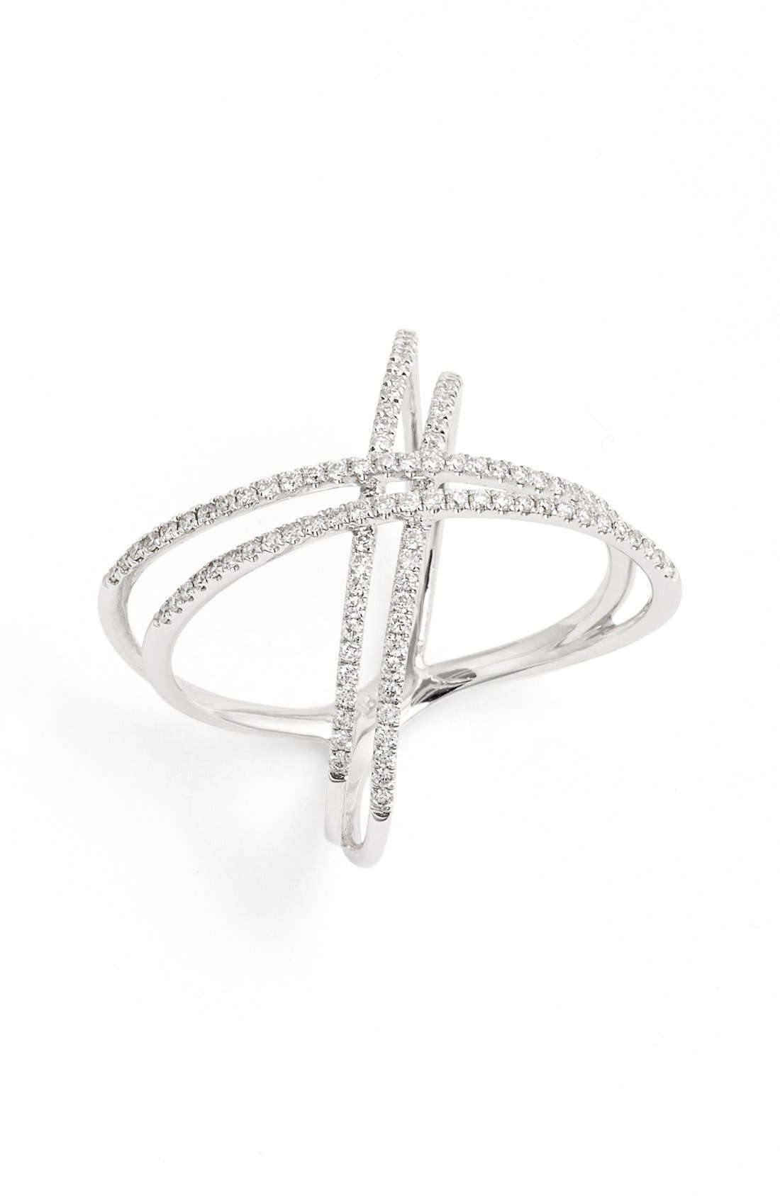 Bony Levy Double X Crossover Diamond Ring (Nordstrom Exclusive) Nordstrom