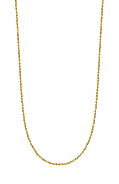 Men's 14K Gold Rope Chain Necklace in 14K Yellow Gold