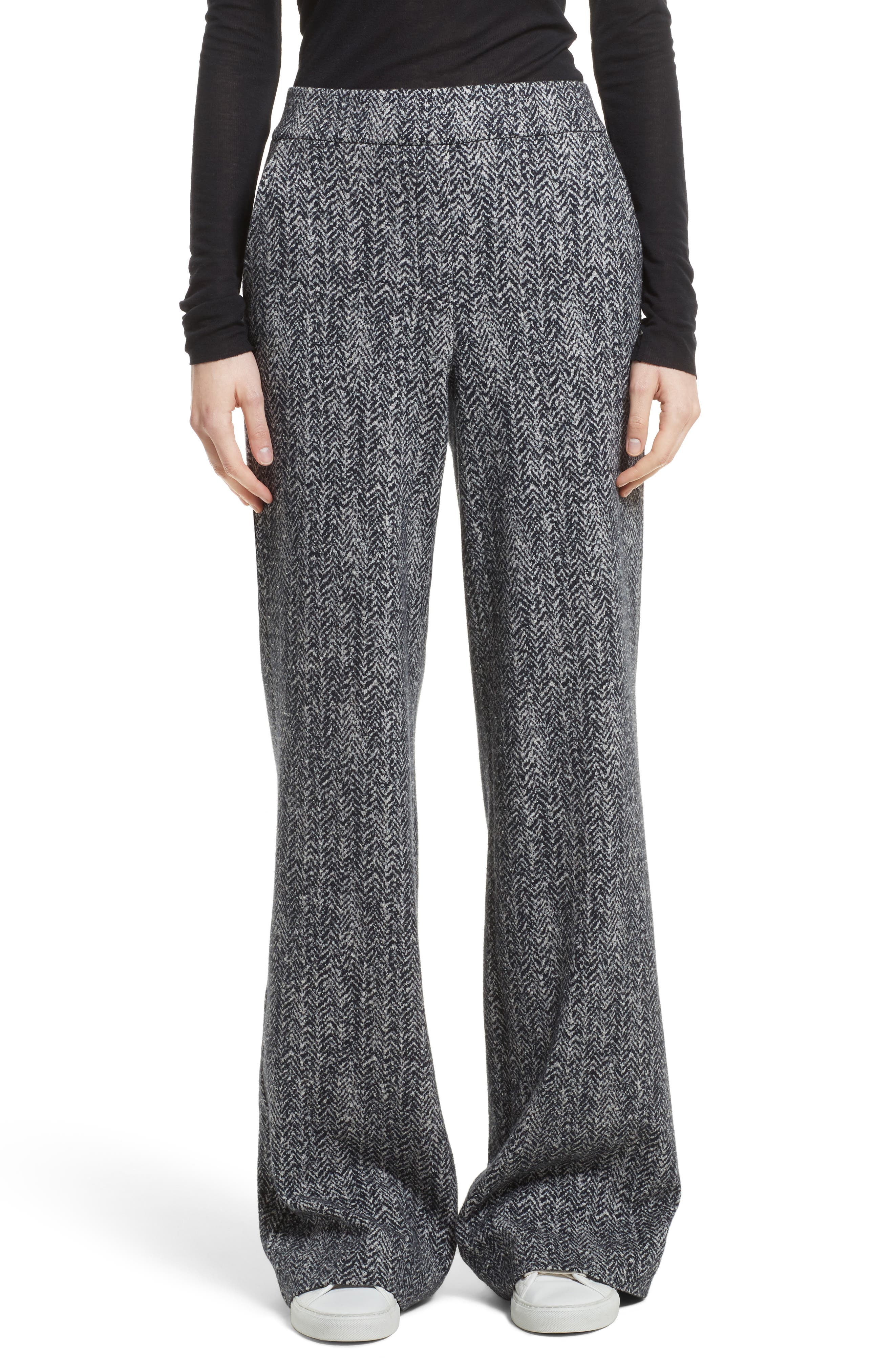 Theory Talbert Herringbone Wide Leg Pants Nordstrom