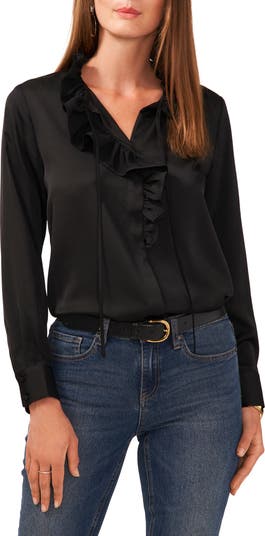 Vince camuto store tie neck blouse