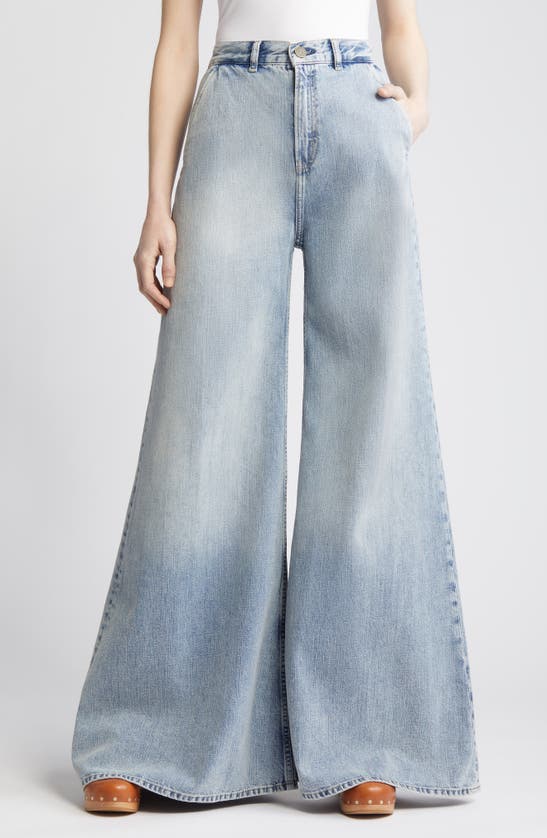 Shop Frame The Extra Wide Leg Jeans In Seraphina