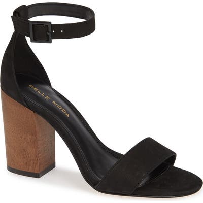 Pelle Moda Maja Halo Strap Sandal, Black