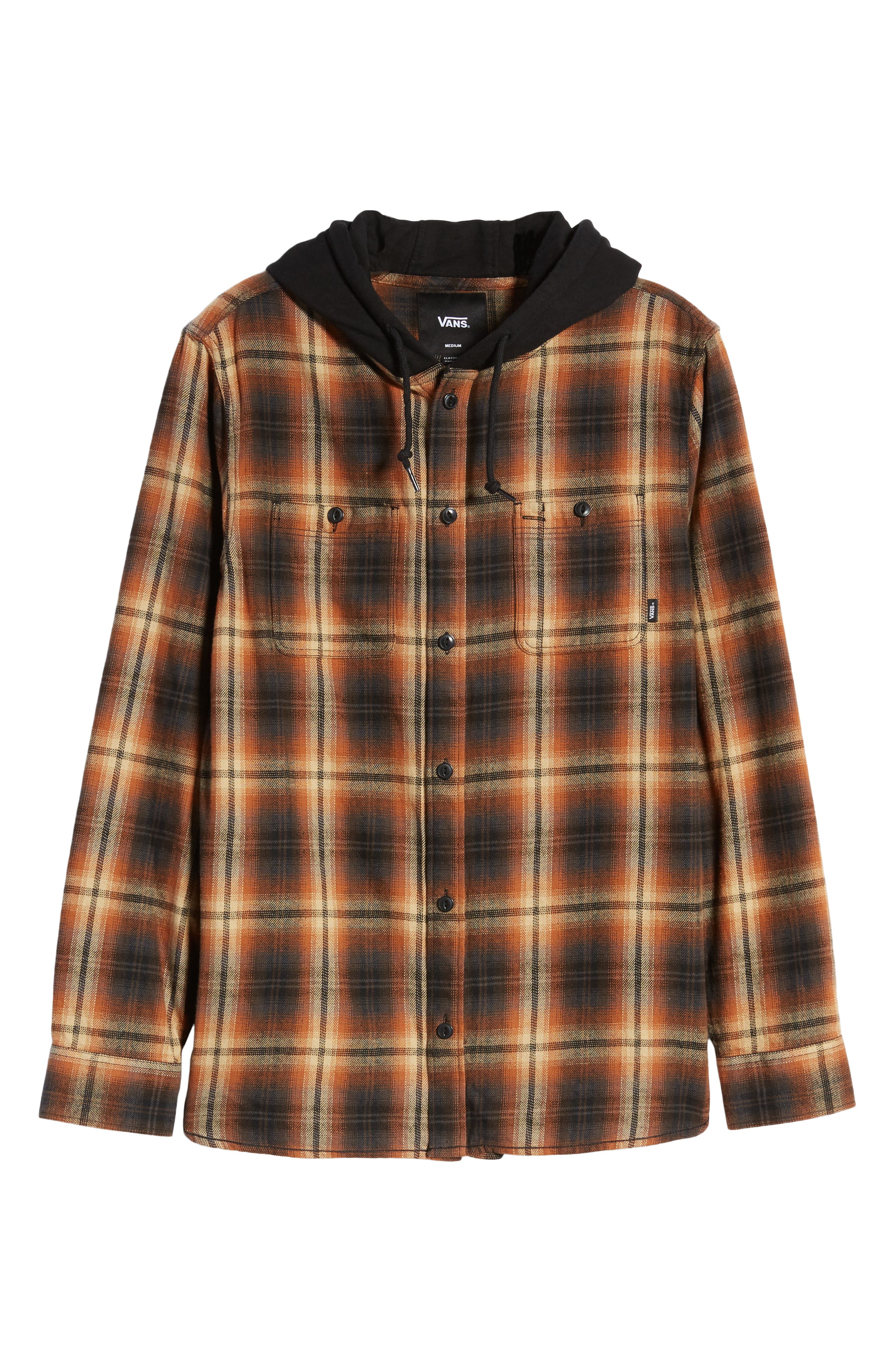 vans lopes hooded flannel