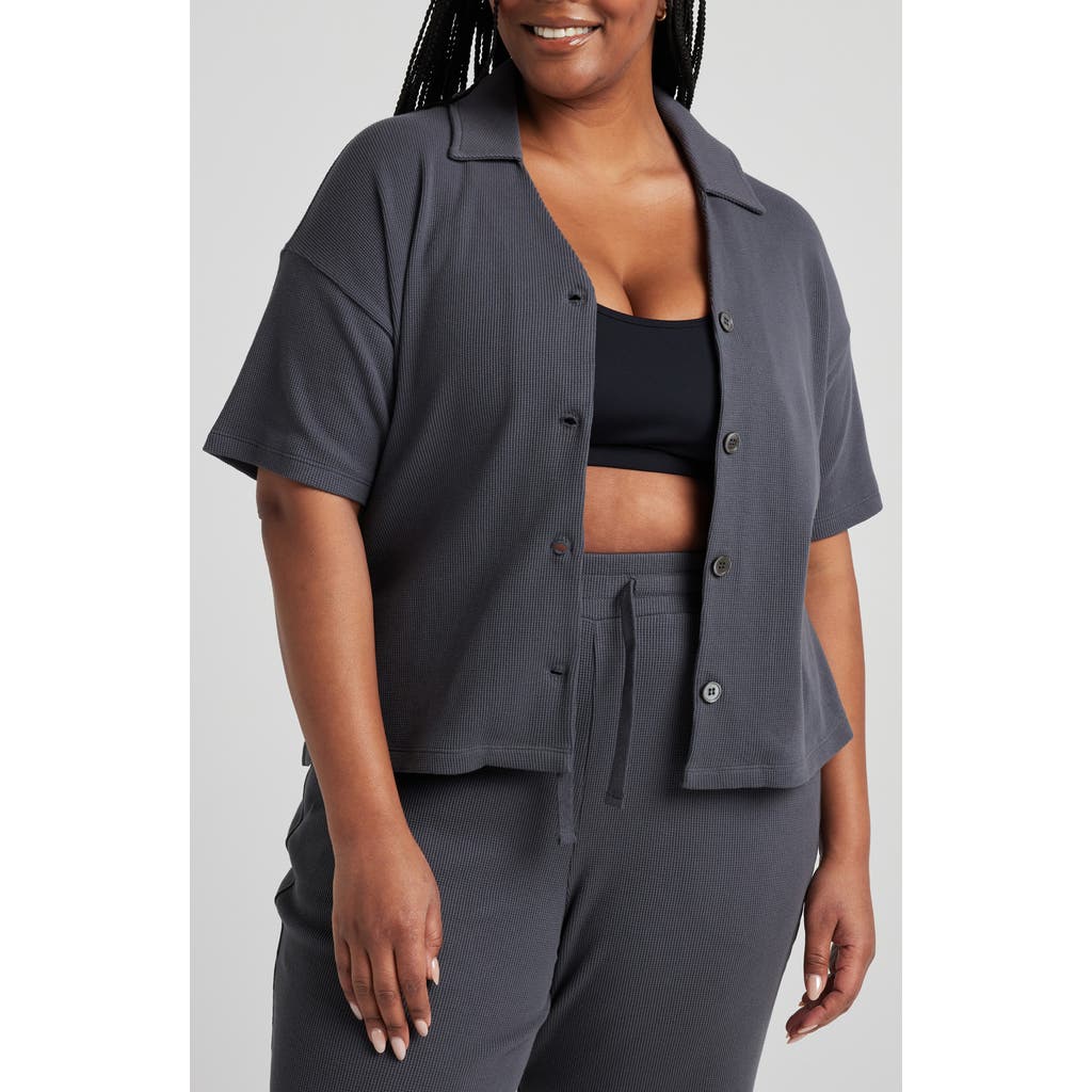 Losano Button Down Shirt In Charcoal