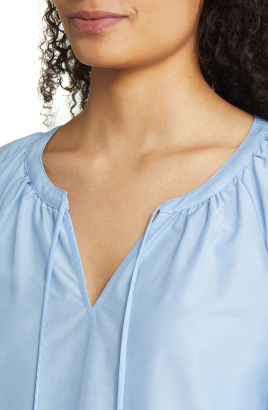 Tommy Bahama Agua Amara Cotton & Silk Blouse In Light Sky