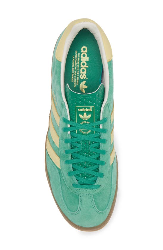 Shop Adidas Originals Gazelle Sneaker In Green/ Yellow/ Gum