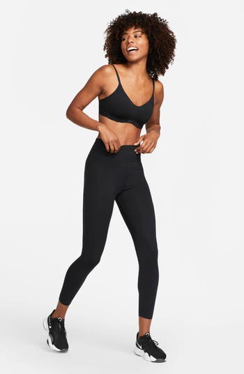 Nike Yoga Luxe Womens 7/8 Tights - Black/Dark Smoke Grey