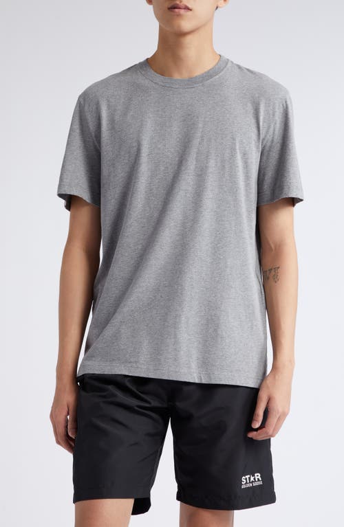 Golden Goose Journey Collection Manifesto Cotton Graphic T-shirt In Grey Melange/windsor Wine