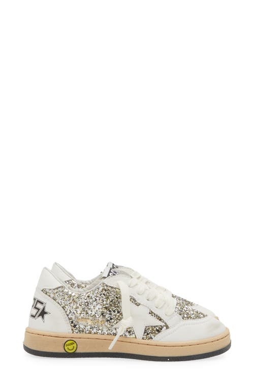 Shop Golden Goose Ball Star Bio Based Sneaker In Optic White/platinum