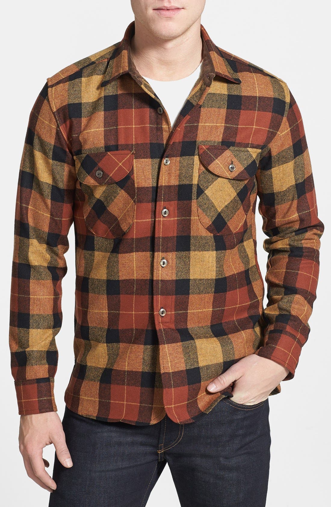 Pendleton 'Oliver' Plaid Wool Flannel Shirt | Nordstrom