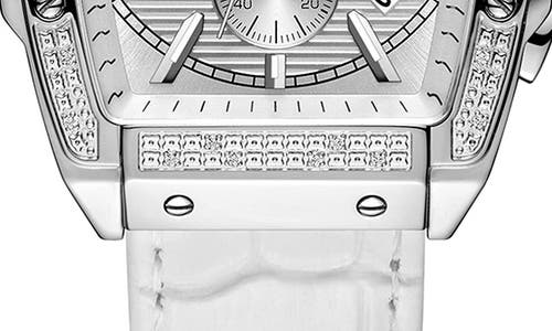 Jbw Echelon Chronograph Quartz Silver Dial Unisex Watch J6379g In Stainless Steel