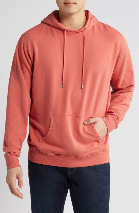 Buy Men Orange Solid Hooded Neck Sweatshirt Online - 759353