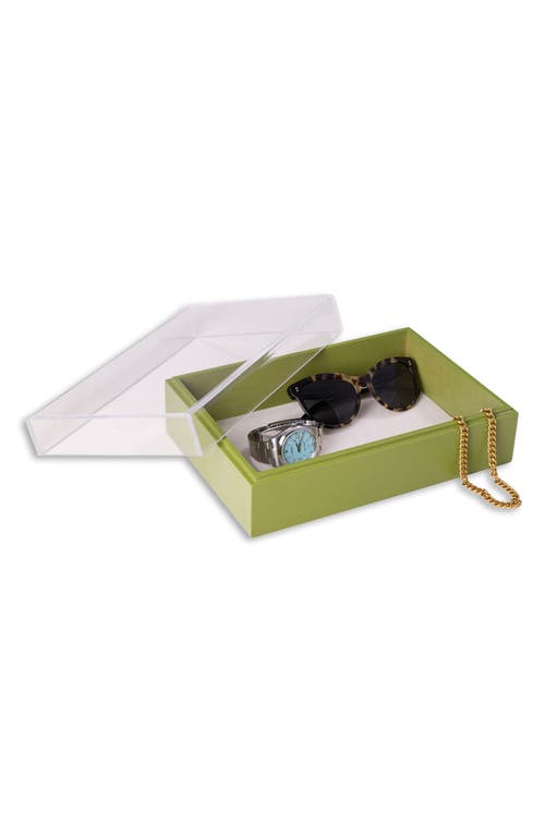 Bey-berk Arno Storage Valet In Lime Green