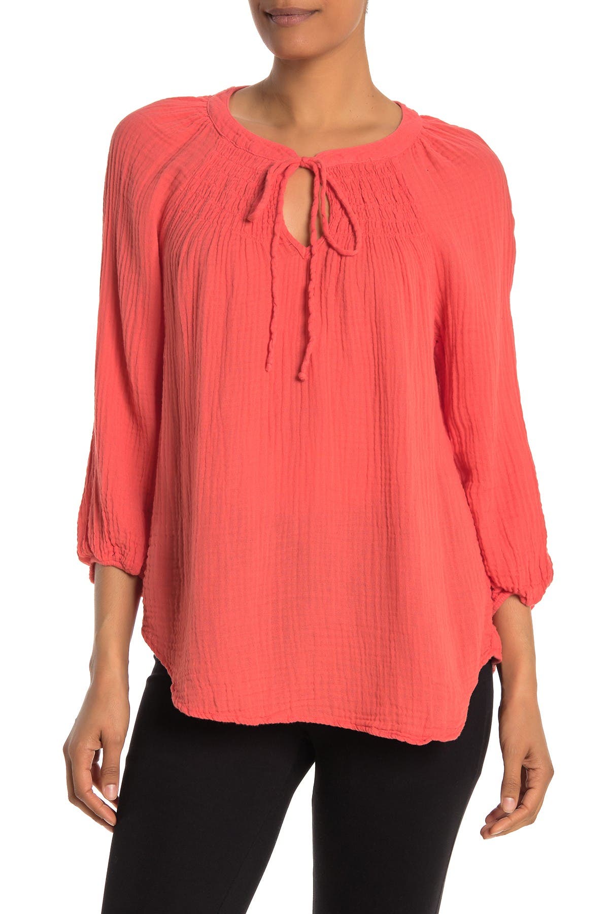 michael stars peasant top