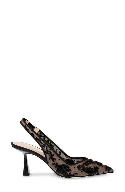 Shop Betsey Johnson Nikki Pointed Toe Slingback Pump In Black