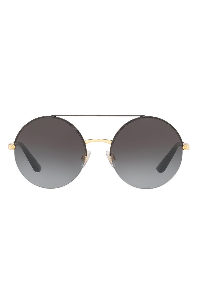 Dolce&Gabbana 54mm Gradient Round Sunglasses, Main, color, 