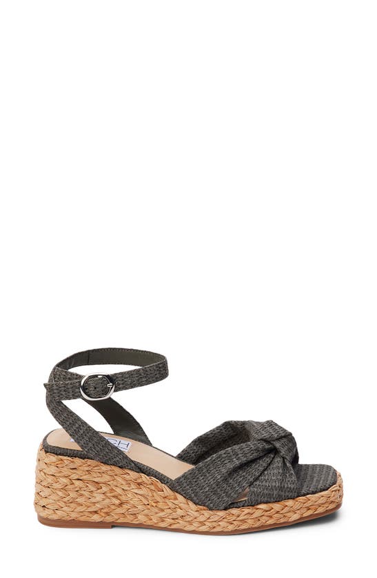 Shop Beach By Matisse Ibiza Ankle Strap Platform Wedge Sandal In Black