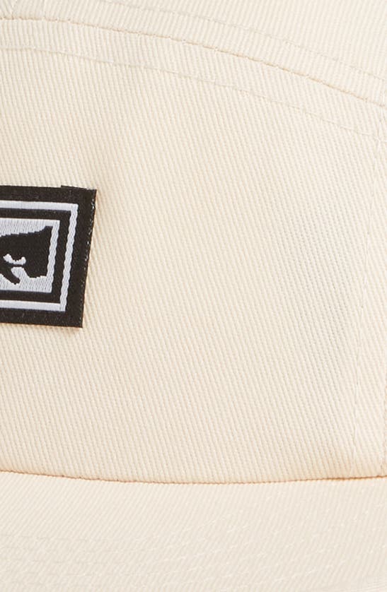 Shop Obey 5 Panel Twill Cap In Unbleached