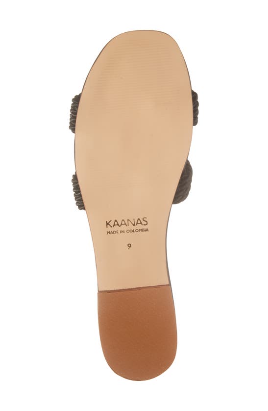 Shop Kaanas Olas Slide Sandal In Black