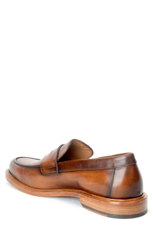 Warfield & Grand Preeminent Penny Loafer In Whiskey