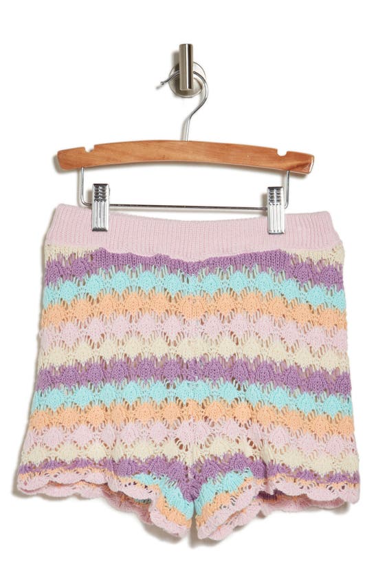 Shop Jessica Simpson Kids' Open Stitch Shorts In Multi