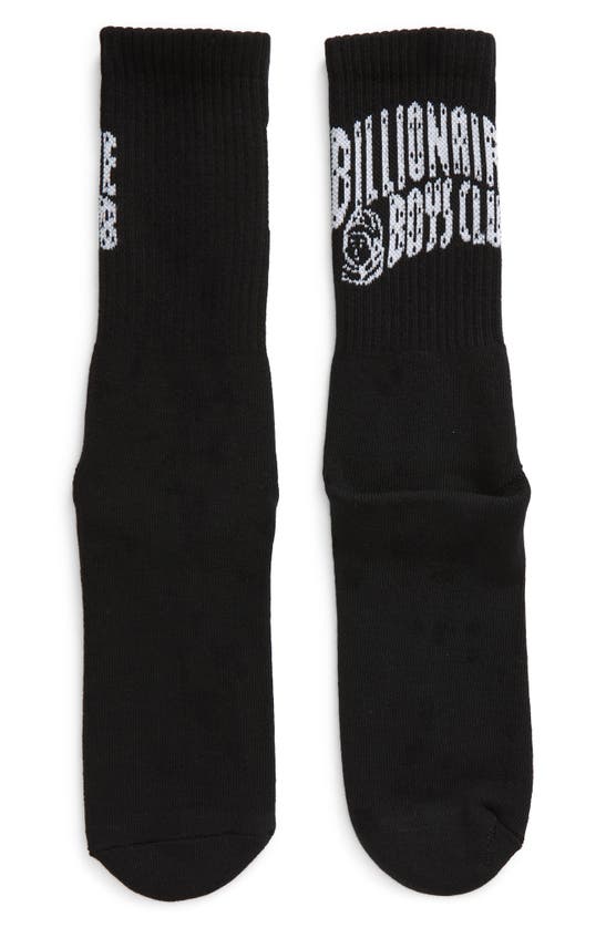 Shop Billionaire Boys Club Arched Logo Crew Socks In Black