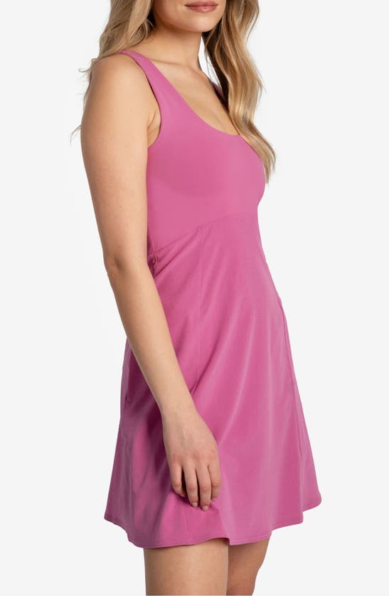 Shop Lole Momentum Tank Dress In Lychee