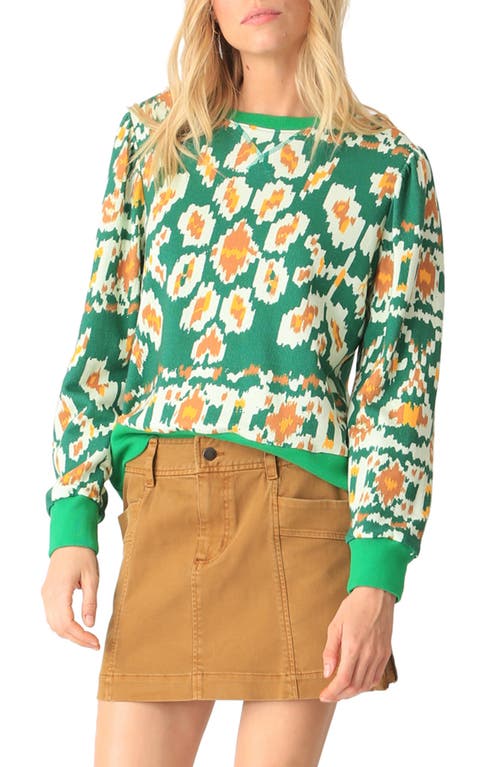 Electric & Rose Lori Ikat Sweatshirt in Emerald 