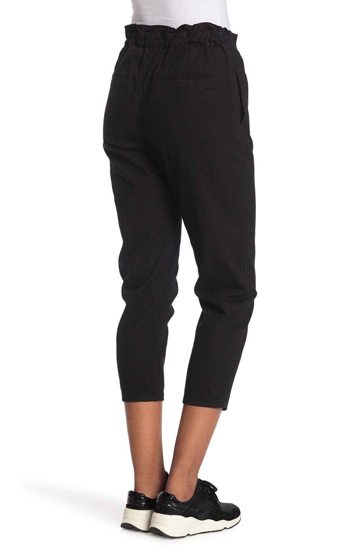 black baggy cargo pants