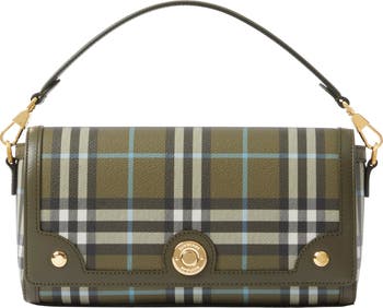Vintage check and leather crossbody bag hot sale