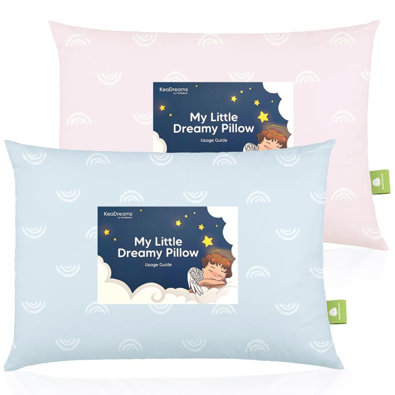 Shop Keababies 2-pack Toddler Pillows In Pastel Rainbow