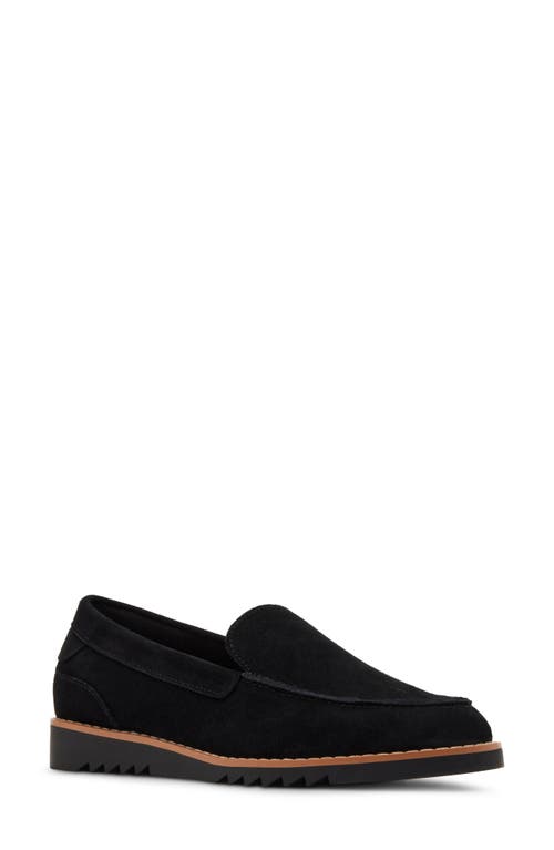 Shop Blondo Libra Waterproof Loafer In Black Suede